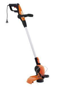 De face et decouleur orange, la Echo EGT-520 se présente à nous sur fond blanc.