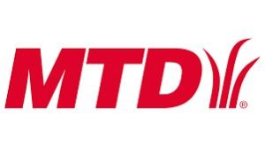 Le logo MTD est écrit en lettres capitales rouges. A sa droite, trois traits représentant une herbe, elle aussi en rouge. Le tout est sur un fond blanc.
